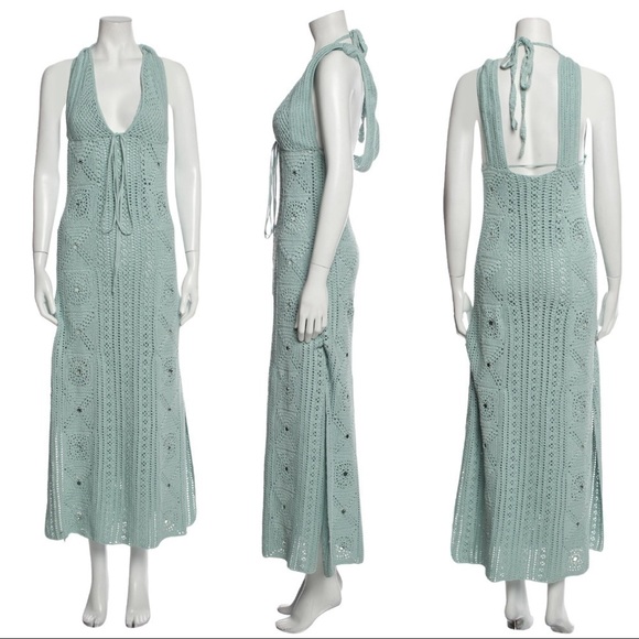 Jonathan Simkhai | NWT SS’20 Runway Remi Crochet-Knit Midi Dress - Size Medium - Picture 4 of 8